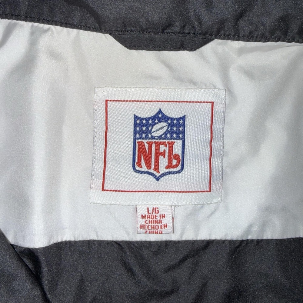 New Orleans Saints Jacket Mens Large Black NFL Football Windbreaker Full Zip‎ - Picture 9 of 11